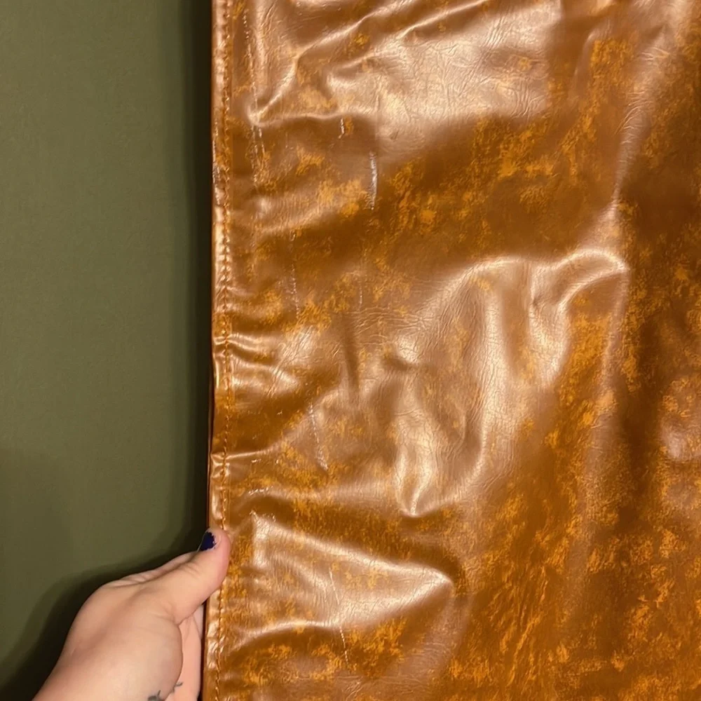 Vintage Vinyl Faux Leather Garment Bag Vintage Leather Hanging Garment Bag